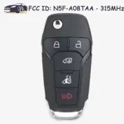 Flip Remote Key Fob 164-R8255 N5F-A08TAA for 2020 2021 2022 2023 Ford Transit