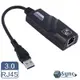 【UniSync】USB3.0 轉RJ45 千兆高速網卡轉接器 黑