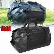 Motorcycle 500D PVC Waterproof Reflective Tail Bag Saddle Dry Wet Luggage 100L