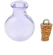 iplusmile 10pcs Glass Wish Bottles Cork Versatile for Potpourri Decorative Necklace Pendants More