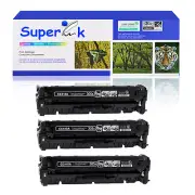 3PK CE410A Black Toner Cartridge For HP LaserJet Pro 400 color M451dn M451dw