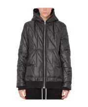 Gimp quilted hooded jacket S,XL,M Black