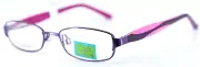 ZACK & ZOE MBZ 411 80 Purple Rectangular Girls Kids Eyeglasses Frames 47-16-125