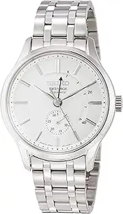 [SEIKO] PRESAGE mechanical mechanical white face with power reserve dual curve sapphire glass see-through back SARY143 men's