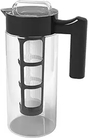 Byttlerom Cold Brew Coffee Maker, Glass Iced Coffee Maker and Tea Infuser with Leak-Proof Pitcher with Mesh Filter
