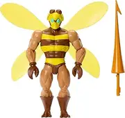 [Masters of the Universe] Origins Action Figure Buzz-Off Cartoon Collection, 5.5-inch 1980s TV Bee Leader Winged & Goggled with Javelin