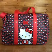 Hello Kitty Black And Red Wheeled Duffle Bag - Brand New With Tag