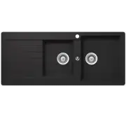 New Abey Kitchen Sink 1 & 3-4 Bowl with Drainer Schock Typos Onyx TD200B