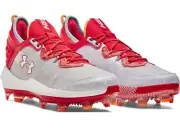 Bryce Harper 8 Under Armour Low ST Baseball Cleats UA Red White Men's Size 11