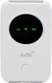 YUEHISY 4G 5G WiFi Hotspot, Portable Router with SIM Card Slot, Up to 300Mbps Speed, 3200mAh Battery, 10 Devices, Travel, Business, Camping, RV Living