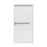 Lathams 2050 x 820 x 45 mm Surfmist White LHO Fire Exit Door and Frame