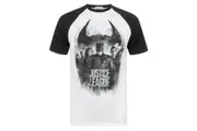 Justice League Mens Character Line Up Raglan T-Shirt (Multicoloured) - UTNS4412