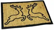 Leona Co Christmas Reindeer Door Mats Outdoor Washable Christmas Doormats Outside Funny Christmas Decorative Doormat Non Slip Front Door Mat Rubber Back Door Mat