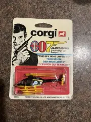 1976 Corgi Junior "The Spy Who Loved Me" Stromberg's Jet Ranger NIP