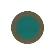 NEW Brink & Campman Habitat Festival Round Outdoor Rug Aqua 150cm