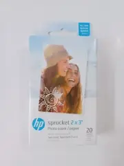 HP Sprocket 2x3" Premium Zink Sticky Back Photo Paper (20 Sheets) Compatible
