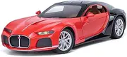 Scale Finished Model Car 1:24 Scale for BUGATTI ATLANTIC Car Alloy Die-cast Metal Simulation Finished Model Toy Gift Miniature Replica Car(Red)