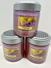 Yankee Candle Lemon Lavender Fragrance Spheres Beads Citrus Lot Of 3 New