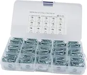 EXAOMBLE 60pcs Self Tapping U Nut Fasteners Manganese Steel Spire U Clips for Motorcycle Bodywork Panels Durable and Easy to Install for and Bumper Use