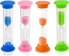 4 Colors 2 Minute Sandglass Timer, Plastic Hourglass Timer, Mini Sand Clock