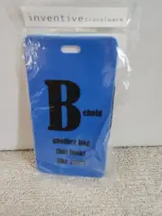 Inventive Travelware " Behold ....." Blue Luggage Tag