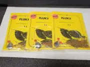 3 NJ Hand Tied 2/0 Hook w/Gold Mylar-Beads-Spinner Fluke/Summer Flounder Rig