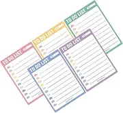 Angoily 1 Set Portable Reusable Dry Erase Board Color Adhesive Note Pad for Task Supplies School Use Reminder Tool for