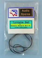 Turntable Belt for Acoustic Research EB-1-01 50HZ Turntable