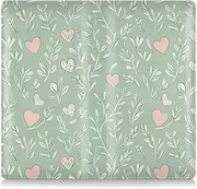 [Amooorous] Green Romantic Valentine Love Pu Leather Toursuit car registration and insurance card holder Document Wallet for Cards, Essential Document, Driver License Vehicle Paperwork, Green romantic
