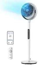 PELONIS Oscillating Pedestal Fan with DC Motor,Remote control Standing Fan fo...