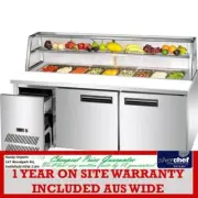 FED Commercial three door DELUXE Sandwich pizza Bar fridge cooler chiller SCB/21