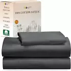 Soft 100% Cotton Sheets Twin Size Bed Sheet Sets with Deep Pockets, Twin Sheets