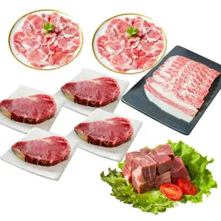 【鮮綠生活】肉肉4劍客烤肉10件組(約4人份)