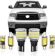 BMT xms LED Interior Light Kit Replacement for Toyota Tundra 2007-2013,6000K Cool White LED Light Bulbs Package + Back Up Reverse Lights, 23 Pieces