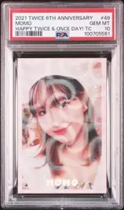 2021 TWICE 6th Anniversary HAPPY TWICE & ONCE DAY! #49 MOMO PSA 10