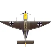 1:110 WWII Germany Junkers JU-87 Stuka Bomber Model Simulation Aircraft Model Aviation Model Aircraft Kits for Collection and Gift Model