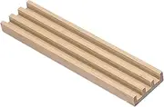 Toyvian Wooden Domino Rack with Non Slip Base Displaying Stand for Domino Games Design for Easy Access for Family and Friends Game Nights Natural Material