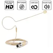 3 Pin Mini XLR One Earhook Microphone for AKG Samson Wireless System Transmitter