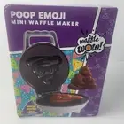 New In Box Poop Emoji Mini Waffle Maker Novelty Kitchen Food Appliance Gag Gift