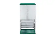Automatic Chicken Feeder 13L Auto Poultry Rabbit Chook Treadle Food Dispenser Hen Feeding Supplies Bird Rat Water Proof Galvanised Steel