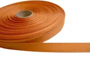 Offray Ginger Orange Grosgrain Ribbon 5/8" wide x 10 yards, Burnt Orange, Bin26