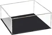 uxcell Acrylic Clear Display Case Box Dustproof Protection Showcase Cube Collectibles Show Box 30x30x15cm