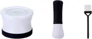 Traditional Grind, Pestle Set Non Slip Silicone Handle Base Spice Grinder Crusher Grinding Bowl Medicine Grinder Masher