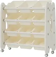 OSJ Toy Storage, 4 Tiers, Large Capacity, Storage Rack, Inner Box, Children's Room, Small Storage, Cute