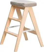 Portable Step Stool Simple Family Stool - Kitchen Helper Stool - Folding for Little Kids, Toddler Safety Cooking Tower Learning Furniture Foldable Stool