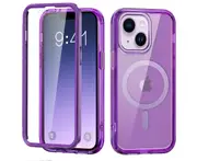 iPhone 14 Plus Case,Shockproof Phone Case ,Scratch-Resistant Back Cover-Deep Purple