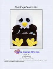 Bald Eagle Treat Holder- Plastic Canvas Pattern or Kit