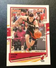 2020/21 Panini Donruss PRESS PROOF Purple TYLER HERRO #172/199 Made HEAT