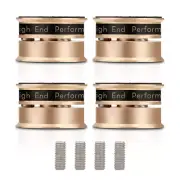 4x 39mm Aluminium Speaker Spike Pads Ball Damping Isolation Turntable Stand Feet