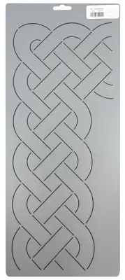 Quilting Stencil Cable Border Corner Knot Quilt Pattern 5.25" Quilters Template